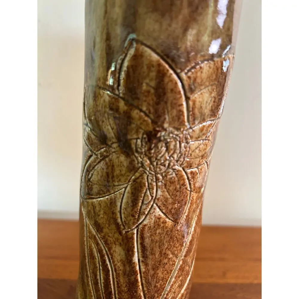 Vintage Studio Pottery Vase Signed by Artist